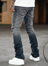 Smoke Stacked Jeans V1