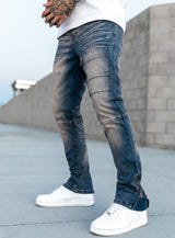 Ocean Fire Stacked Jeans