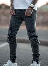 Cargo Jeans V4 in Grey