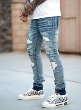 Ghost Biker Jeans in Blue