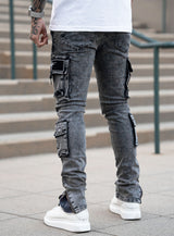 Signature Cargo Jeans in Grey