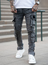 Signature Cargo Jeans in Grey