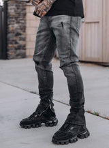 Smoke Stacked Jeans V1