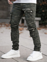 ''Never Out Of Pockets'' Cargo Jeans in Hard-Washed Camo