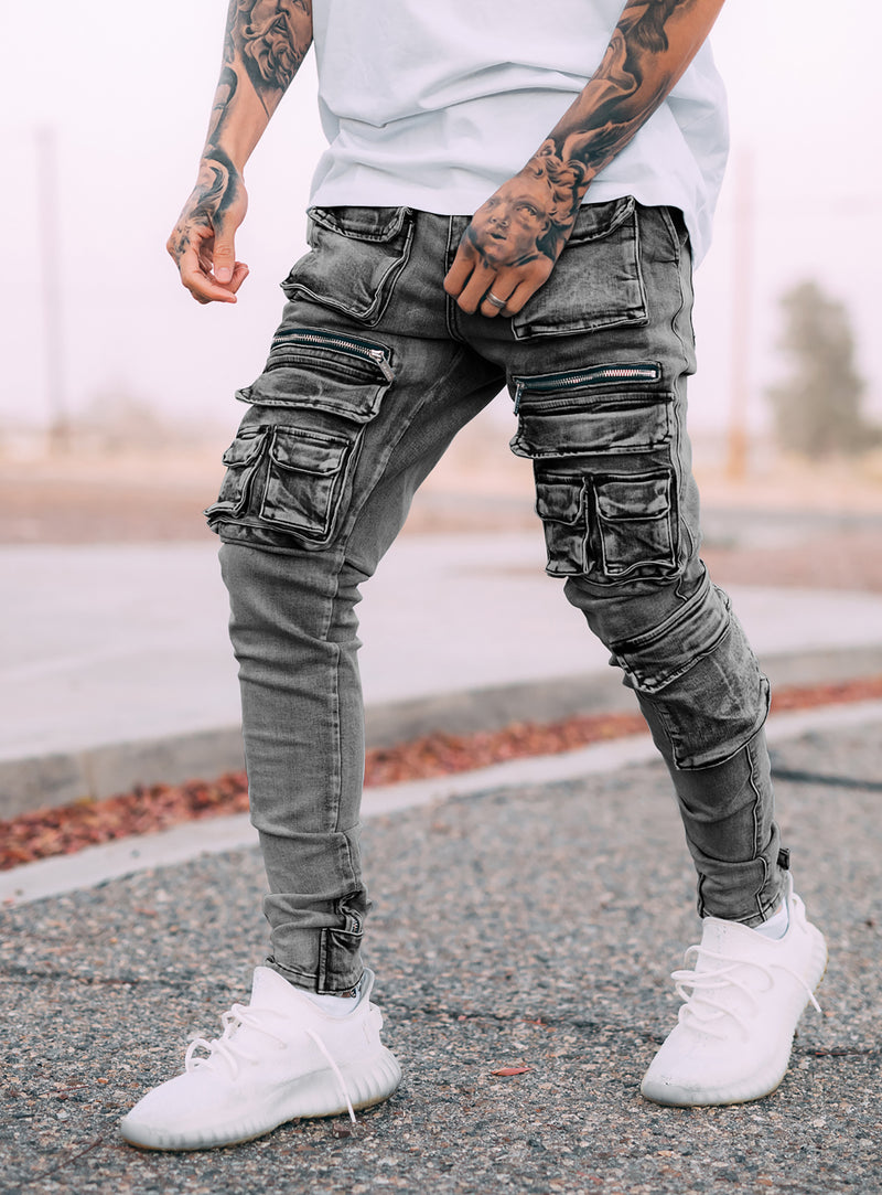 Men's Cargo Jeans, Jean Cargo Pants