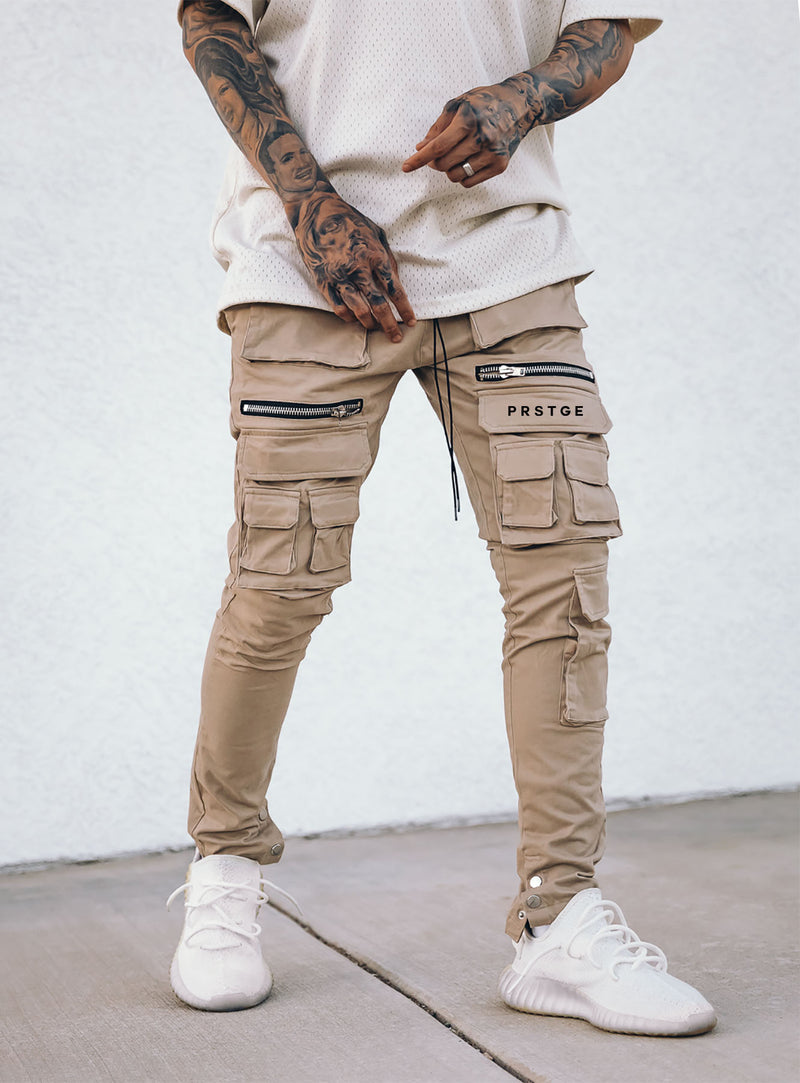 Brilliant Basics Men's Cargo Pants - Beige