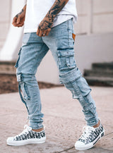 Cargo Jeans V7 in Blue