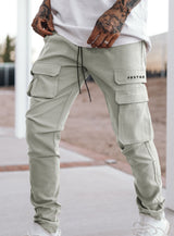 South Beach utility pocket cargo pants in gray